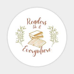 Readers do it Everywhere (fall) Magnet